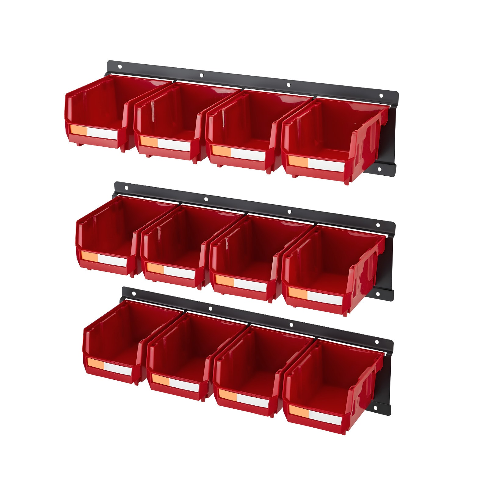 Wall Mounted Storage Bins With Metal Rails For Hardware Tools_voghion.com